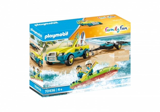 PLAYMOBIL FAMILY FUN strandbil med bådtrailer