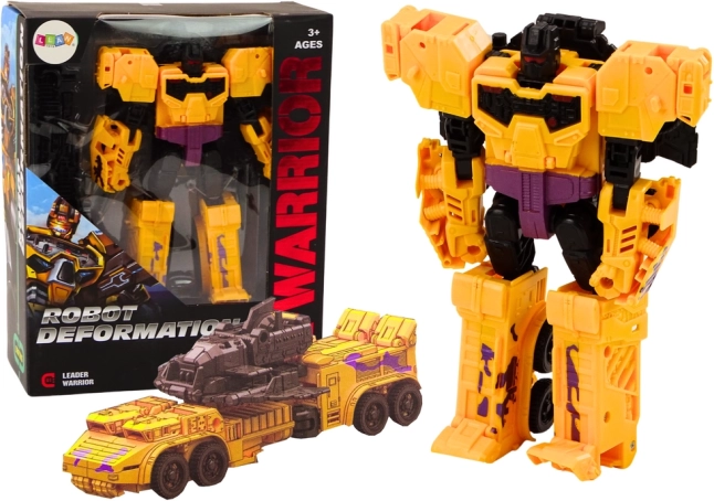 Transformerende robotkampvogn 2-i-1 X-Warrior gul