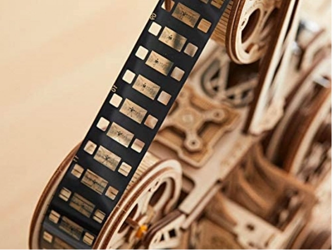 RoboTime 3D træ mekanisk puslespil Filmprojektor
