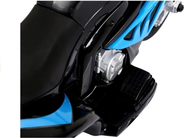 Motor på batteri BMW S1000RR trehjulet blå