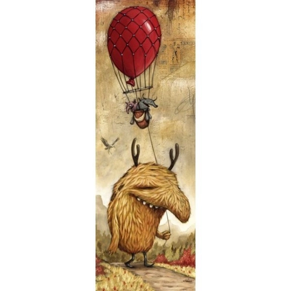 Vertikalt puslespil Zozoville: Rød ballon