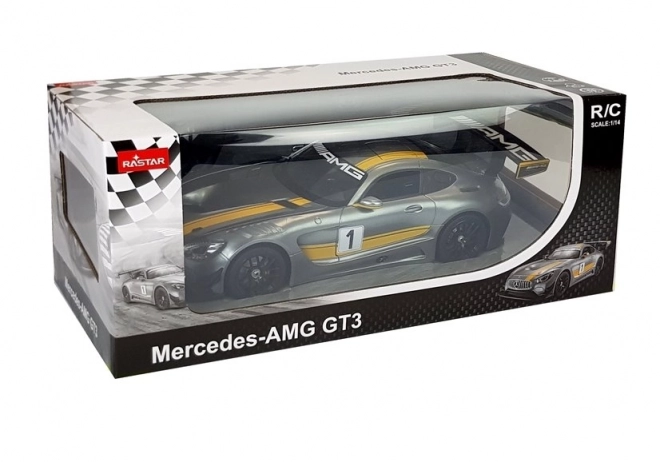 R/C bil Mercedes-AMG GT3 Rastar 1:14 grå fjernstyret