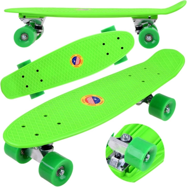 Fiszka skateboard til børn op til 50 kg – Grøn