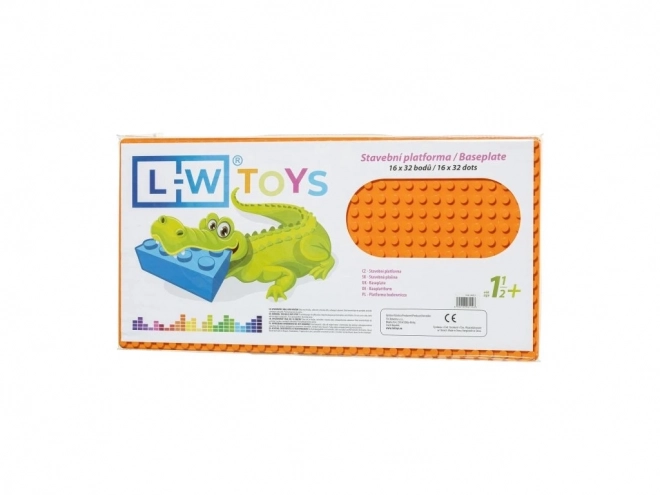 Orange byggeplade JUNIOR 16x32 punkter