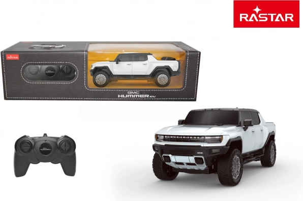 RC bil GMC Hummer EV 1:26 hvid – Rastar 2,4 GHz