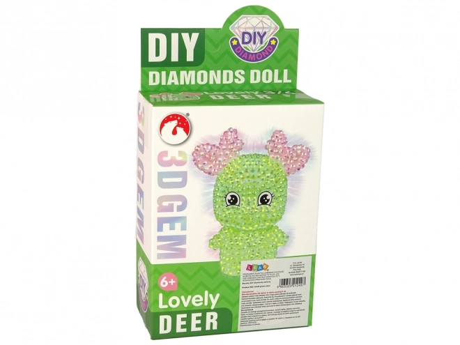 DIY Diamond Reindeer DIY Crystals 3D nøgleringssæt