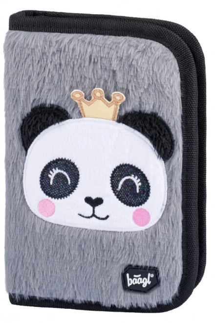 BAAGL Skole penal klassisk to flapper Panda
