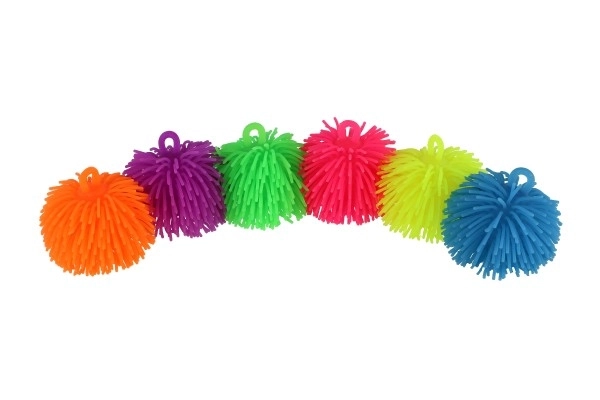 Plysset antistress klemme bold af silikone 7cm med lys på batteri