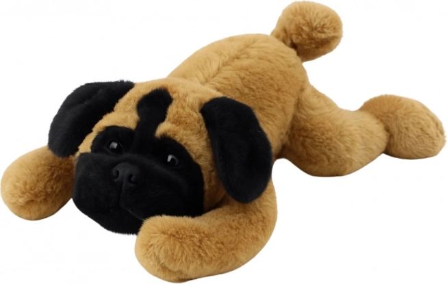 Plys Mops Liggende 40 cm