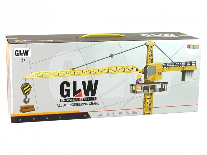 Byggekran 95 cm gul