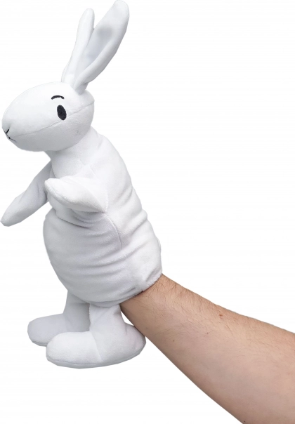 Bob og Bobek plysbamse hånddukke Kaninen Bobek 35 cm