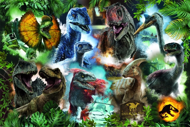 Puslespil 300 brikker Favoritdinosaurer Jurassic Verden
