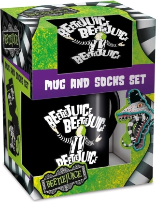 Beetlejuice herresæt gaveæske med krus og sokker
