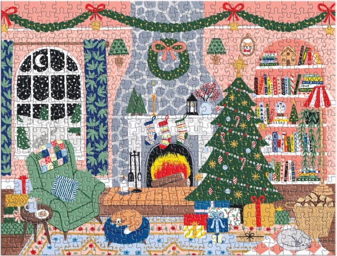 GALISON Puslespil Julekalender Hjem til Jul 12x42 brikker