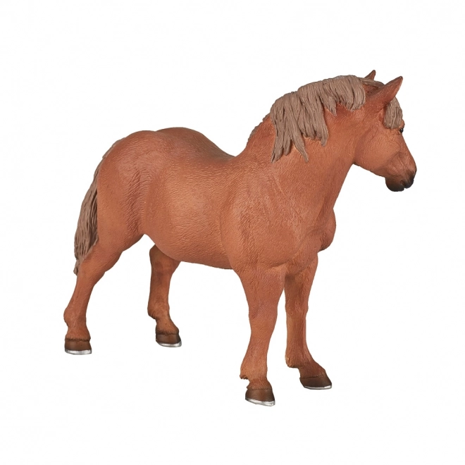 Figur af brun hoppe Suffolk Punch