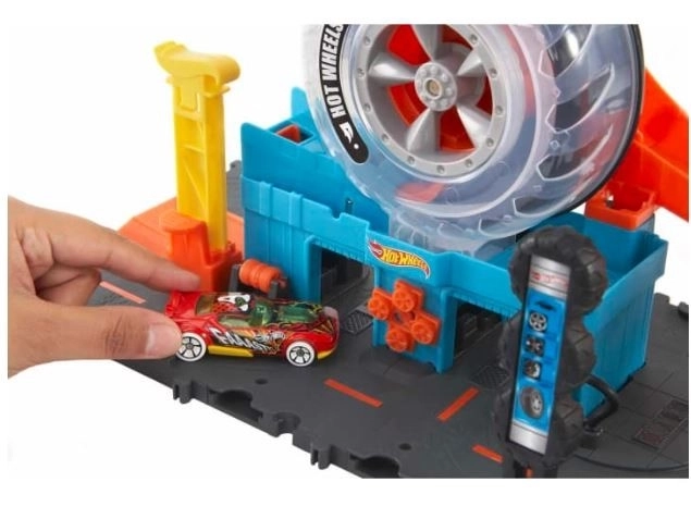 Hot Wheels garage med racerløbsspor