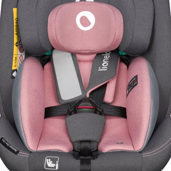 Lionelo Bastiaan i-Size autostol til børn Pink Rose