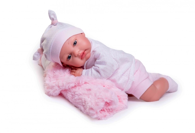 Antonio Juan 7030 Toneta Realistisk baby med lyde og blødt stofkrop - 34 cm