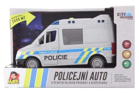 Auto politibil med tjekkisk stemme