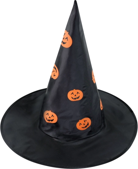 Børnehæksehat med græskar til Halloween