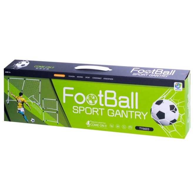 Fodboldmål 2 i 1 til børn 143x110x70 cm