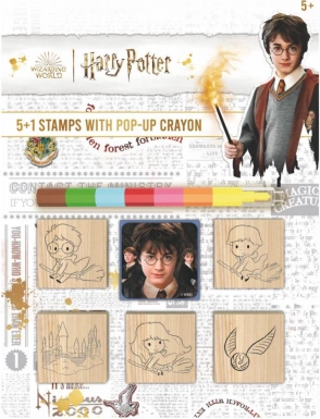 stempelsæt med voksfarve harry potter 5+1