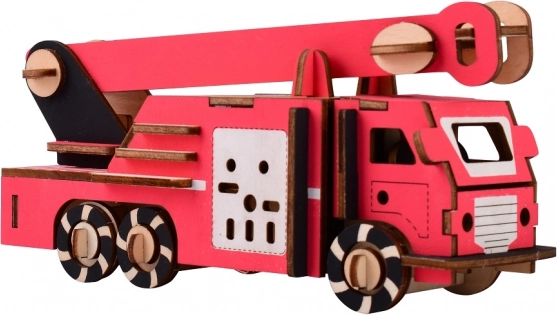 Træ 3D-puslespil brandbil WOODCRAFT