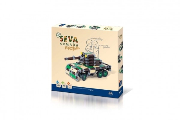 Byggesæt SEVA HÆR Kampkøretøjer plastik 436 dele i kassen 35x33x5cm