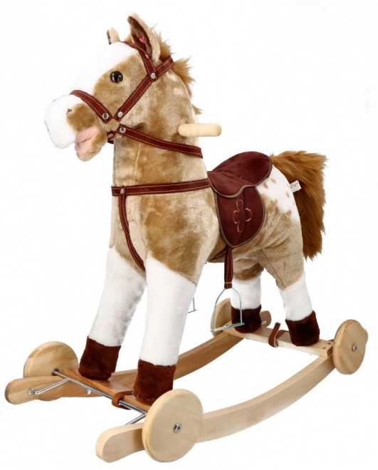 Gyngende hest Mustang med hjul