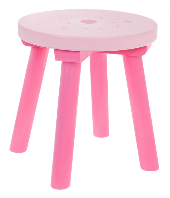 Træ toiletbord med skammel til piger Hjemmeskønhedssalon Makeup + tilbehør