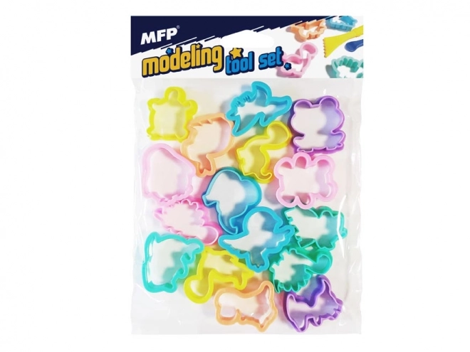 Plastik udstiksforme dyrefigurer 16 stk