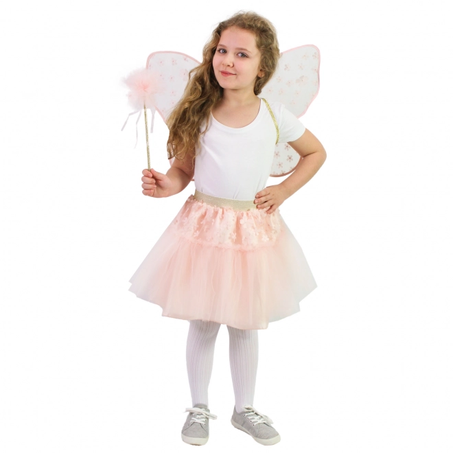 Børnekostume fe Rosalinde med tutu nederdel