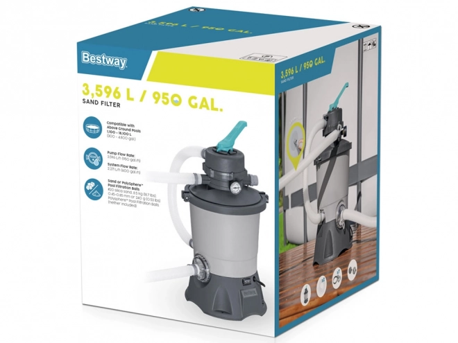 Bestway Sandfilterpumpe 3596 l/h til pools