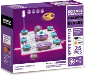 Elektronikkonstruktionssæt Electron Block – pædagogisk sæt med 25 moduler