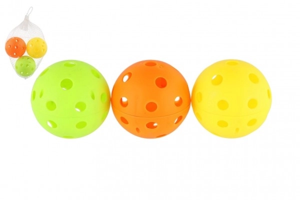 Florbolbold 3 stk plast 7cm i net