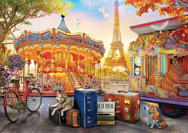 Puslespil Lunapark i Paris 2000 brikker
