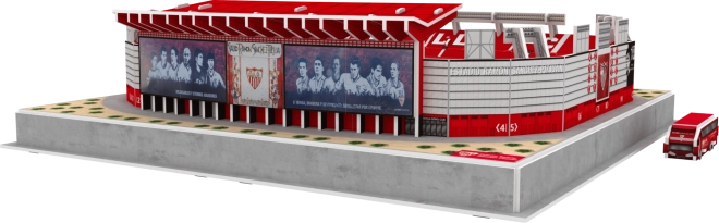 Detaljeret replica af stadion