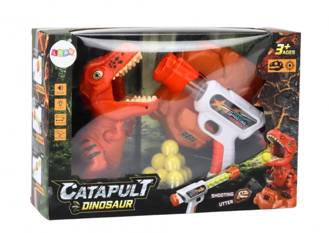 Sjovt dinosaur skyde spil med skum bolde