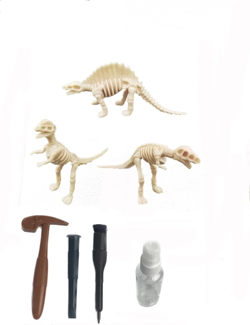 Arkæologisk sæt – dinosaurer - Spinosaurus / Tyrannosaurus Rex / Signal Raptor