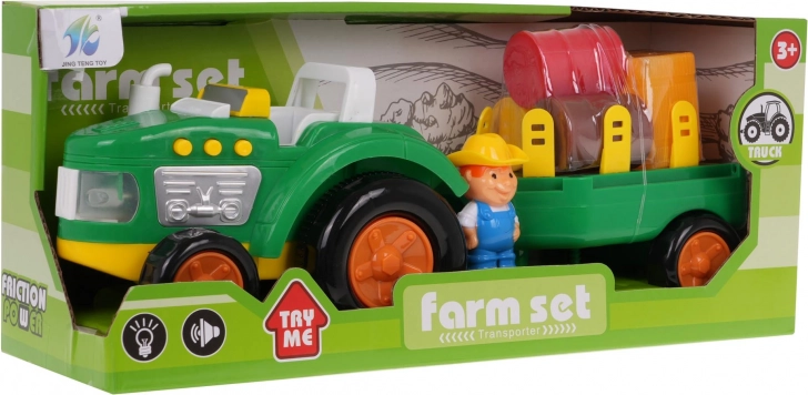 Legesæt med traktor og landmand