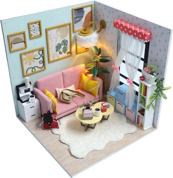 Miniature dukkehus – stue Solstråle (2KIDS TOYS)