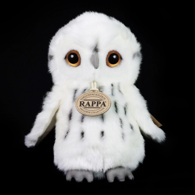 Rappa Plys snehvid ugle 18 cm ECO-FRIENDLY