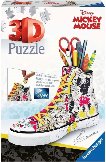 3D-puslespil Sneaker Mickey Mouse fra Ravensburger