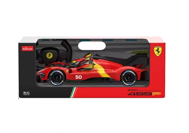 R/C 1:24 Fjernstyret sportsvogn Ferrari 499P Rød