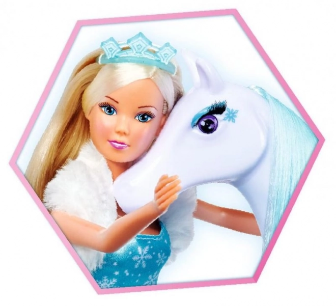 Panenka Steffi med hesten Snow Dream