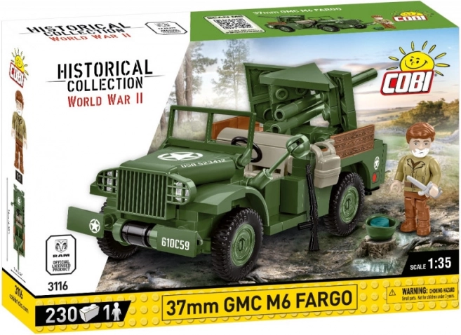 Klodsemodel 37 mm GMC M6 Fargo