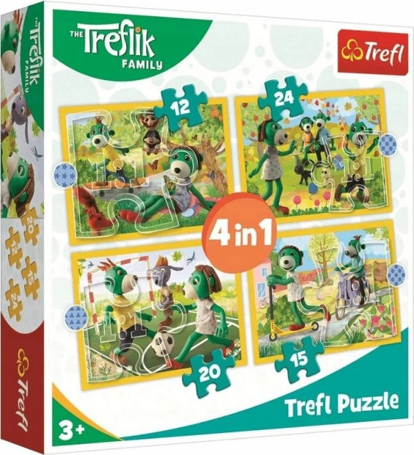 Puslespil Treflíci: Sjov 4i1