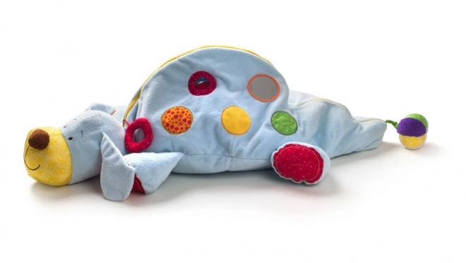 Multifunktionel plyshund med bolde Niny