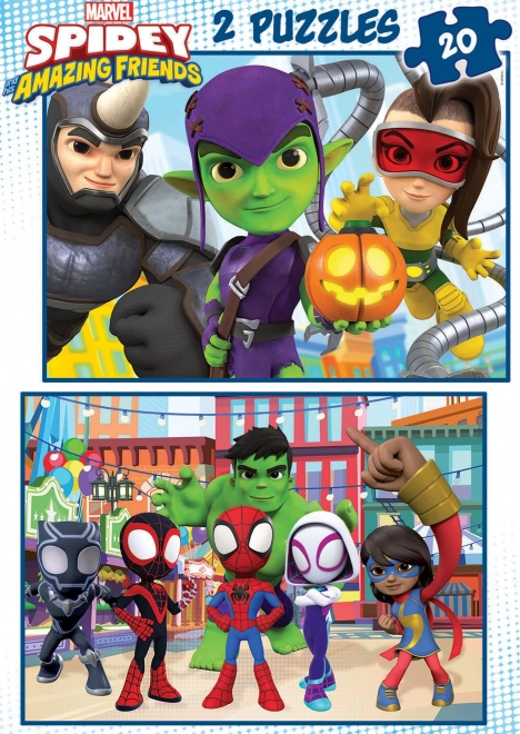 Educa Puslespil Spidey og hans fantastiske venner 2x20 brikker