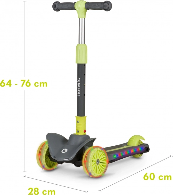 Børnescooter Lionelo Timmy grøn